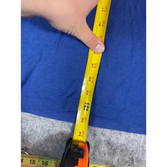 VINTAGE 80s Michigan Logo Seven Shirt Mens Small Blue Polo Short Sleeve Preppy - Picture 3 of 5